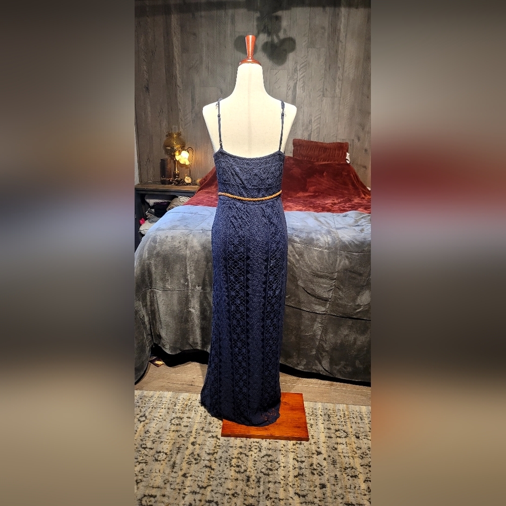 Boho Navy cotton lace sundress - Picture 8 of 10